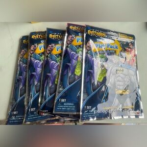 5 Batman Surprise Play Pack Sticker Crayons w Full Size Book Stocking Stuffers 🎄